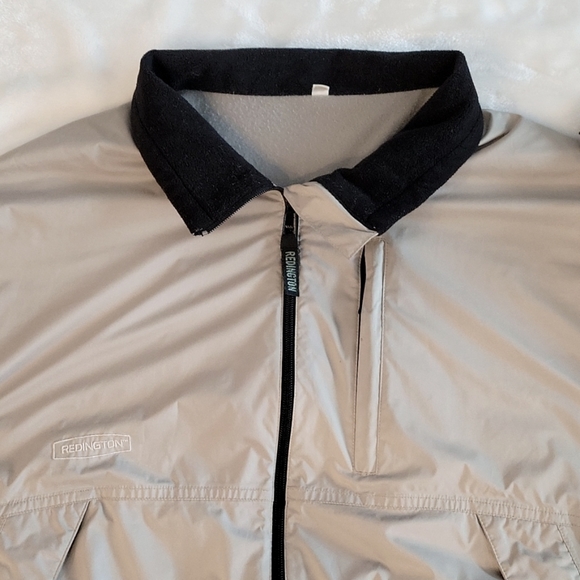Redington Khaki Zip Front Three Pocket Fleece Lined Casting Jacket Size XXL - Picture 3 of 11